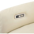 MASSAGESESSEL Echtleder Lederlook Beige    - Beige, Design, Leder/Textil (77/113/90cm) - Xora