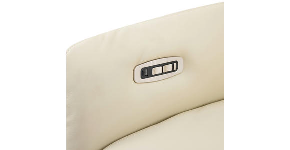 MASSAGESESSEL Echtleder Lederlook Beige - Beige, Design, Leder/Textil (77/113/90cm) - Xora