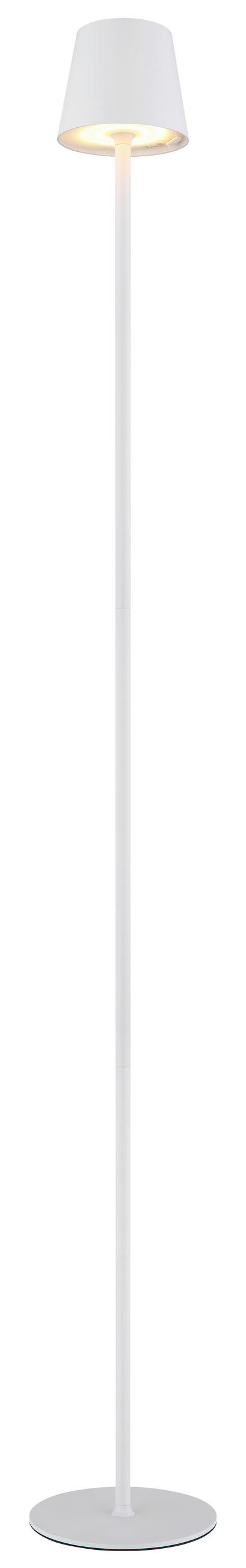 AKKU-STEHLEUCHTE 16/120 cm  - Opal/Weiß, KONVENTIONELL, Kunststoff/Textil (16/120cm) - Globo