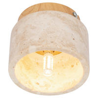 DECKENLEUCHTE  12/10 cm    - Beige, Design, Stein/Metall (12/10cm) - Collet's Monde