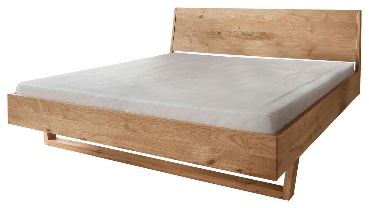 BETT 180/200 cm  in Fichtefarben   - Fichtefarben/Schwarz, Modern, Holz/Metall (180/200cm) - Livetastic