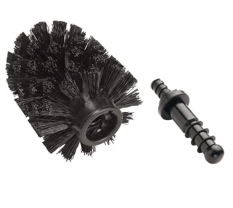 ERSATZBÜRSTENKOPF in   Kunststoff  - Schwarz, Basics, Kunststoff (6,5/8,5/6,5cm) - Wenko