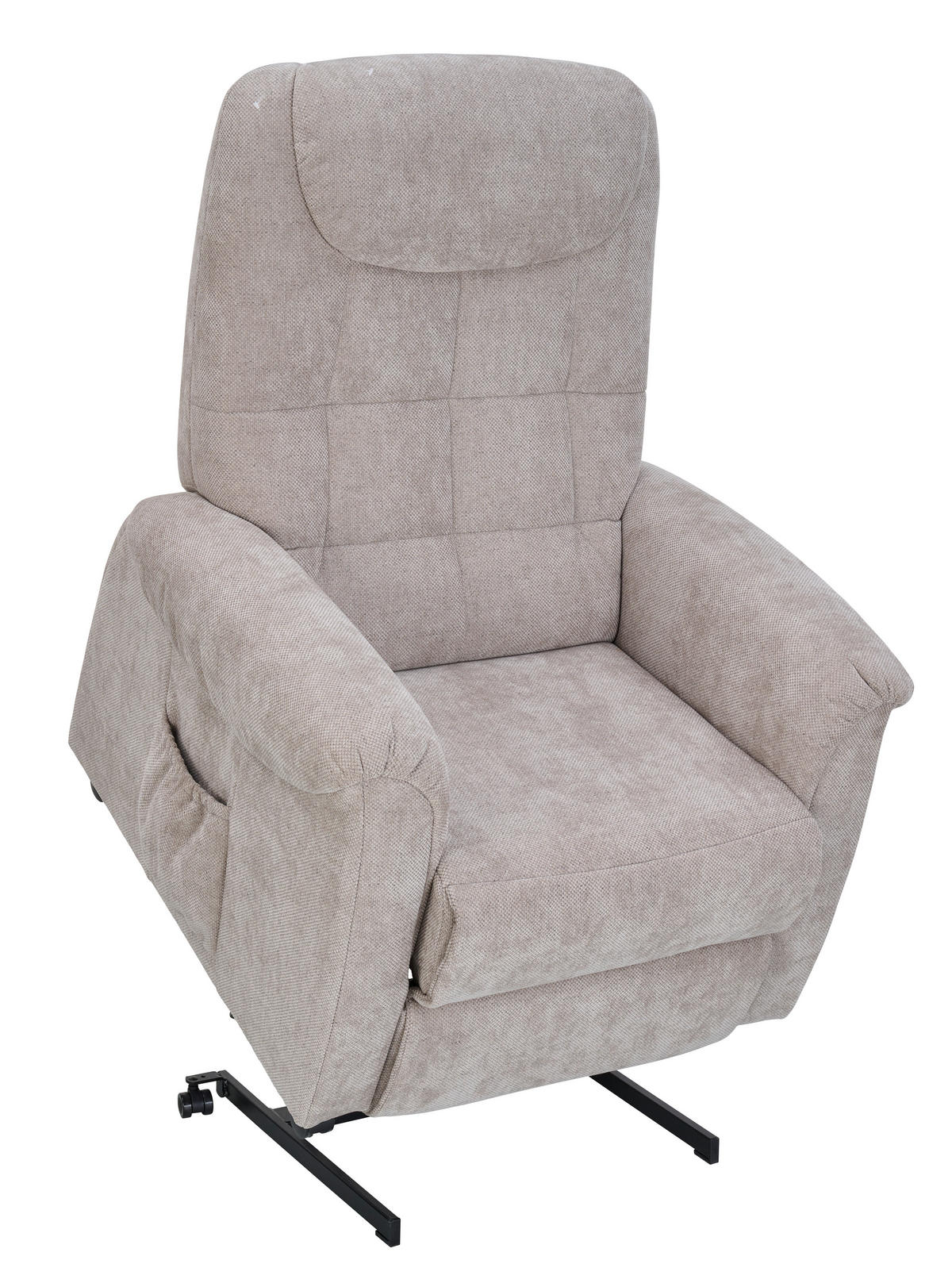 FERNSEHSESSEL in Chenille, Flachgewebe Grau  - Schwarz/Grau, KONVENTIONELL, Kunststoff/Textil (83/113/92cm) - Xora