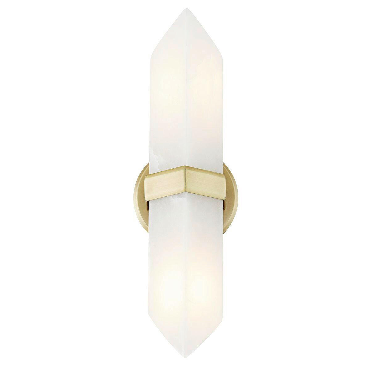 WANDLEUCHTE Alora   - Messingfarben, KONVENTIONELL, Glas/Metall (38,1/9,1/10,5cm) - Elstead Lighting