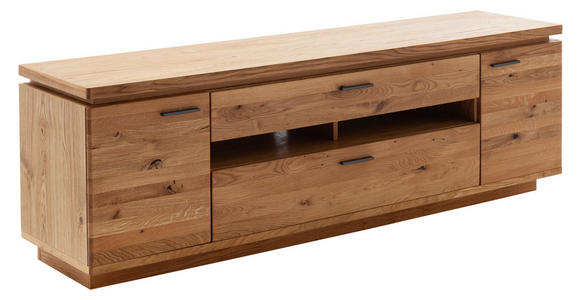 LOWBOARD in 210/68/50 cm - Eichefarben/Anthrazit, Natur, Holz/Holzwerkstoff (210/68/50cm) - Linea Natura