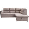 ECKSOFA Greige  - Greige/Schwarz, Basics, Holz/Textil (240/200cm) - MID.YOU