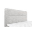 BOXSPRINGBETT 140/200 cm  in Hellgrau  - Hellgrau/Schwarz, Design, Textil/Metall (140/200cm) - Esposa