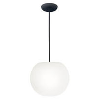 HÄNGELEUCHTE ACAI 26/150 cm   - Schwarz/Weiß, KONVENTIONELL, Glas/Metall (26/150cm)