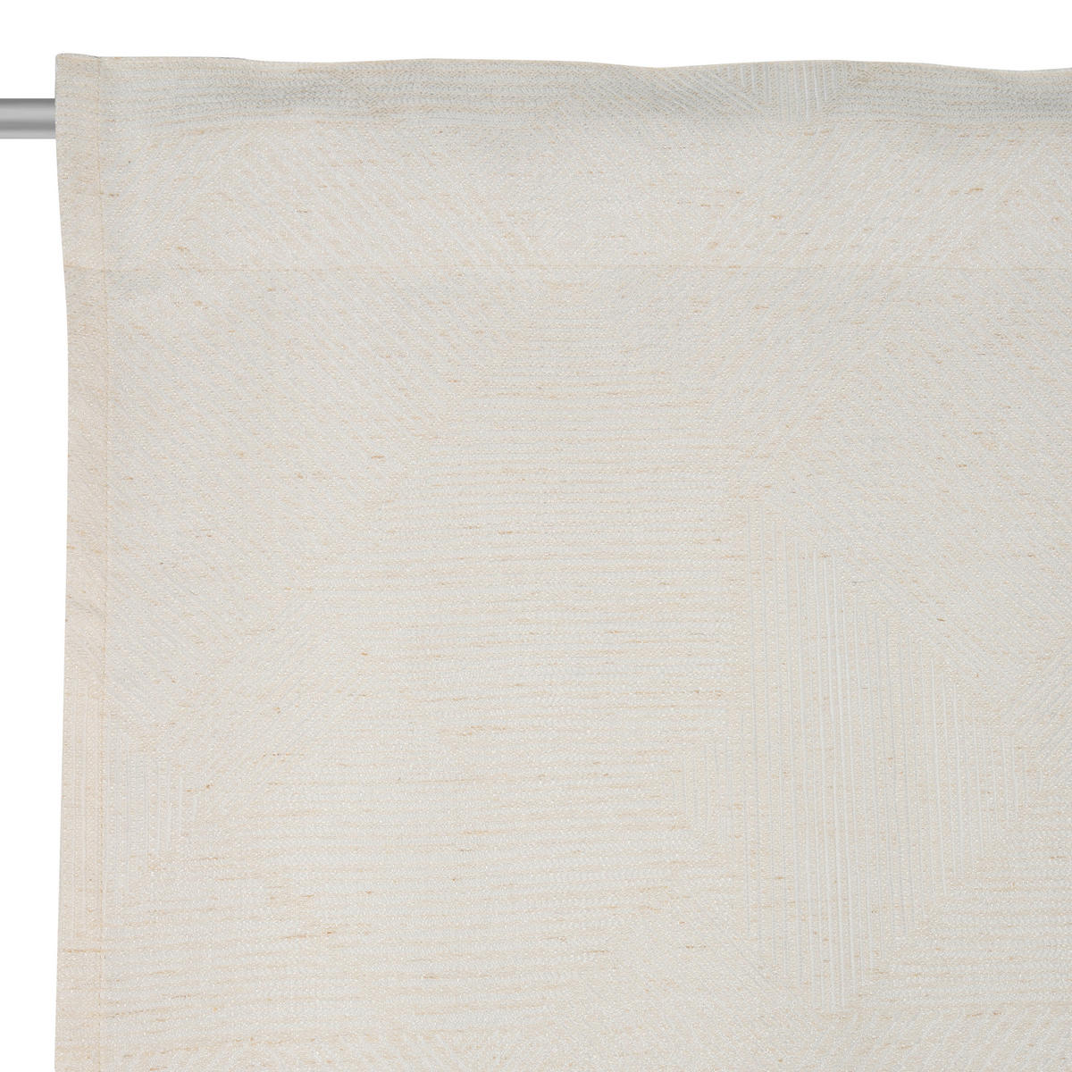 FERTIGVORHANG blickdicht  - Hellgrau/Naturfarben, KONVENTIONELL, Textil (135/245cm) - Esposa