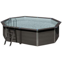 SCHWIMMBECKEN GRE KPCOV52L KPC0V52L 524/386/124 cm  - Grau, KONVENTIONELL, Holzwerkstoff (524/386/124cm) - Gre