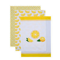 SET KRPA ZA POSUĐE žuta, bijela  FRUITS  - bijela/žuta, Konvencionalno, tekstil (50/70cm) - Esposa