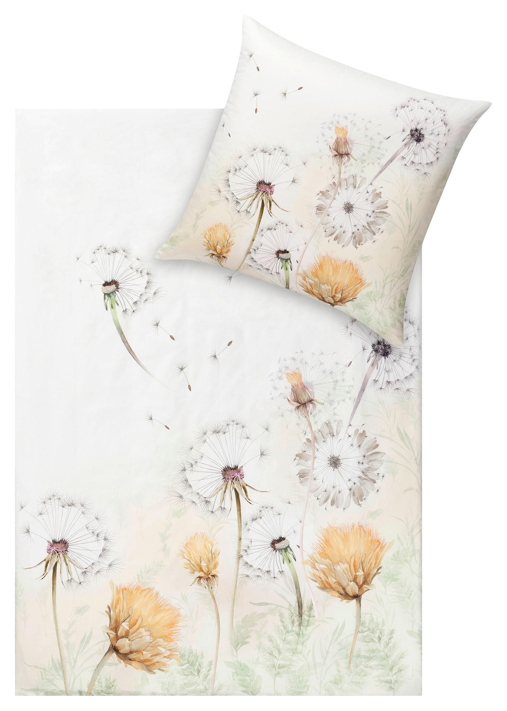 BETTWÄSCHE Natürlich Estella Makosatin 135/200 cm  - Naturfarben, Design, Textil (135/200cm) - Estella