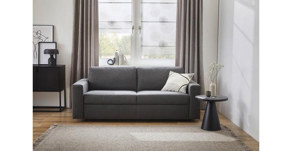 SCHLAFSOFA in Webstoff Graphitfarben - Schwarz/Graphitfarben, KONVENTIONELL, Kunststoff/Textil (198/84/98cm) - Novel