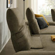 ECKSOFA  in Bouclé Khaki  170-195/280 cm  - Khaki/Schwarz, Design, Textil/Metall (170-195/280cm) - Dieter Knoll