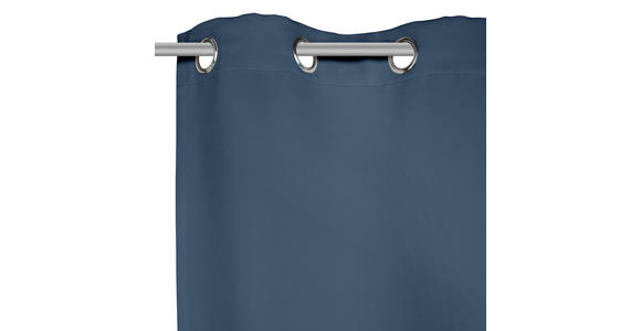 FERTIGVORHANG Verdunkelung  - Blau, Basics, Textil (140/245cm) - Esposa