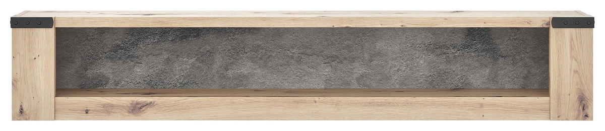 ZÁVĚSNÁ SKŘÍŇKA, barvy břidlice, dub artisan, 160/29/23 cm - barvy břidlice/dub artisan, Basics, kompozitní dřevo (160/29/23cm) - Hom`in