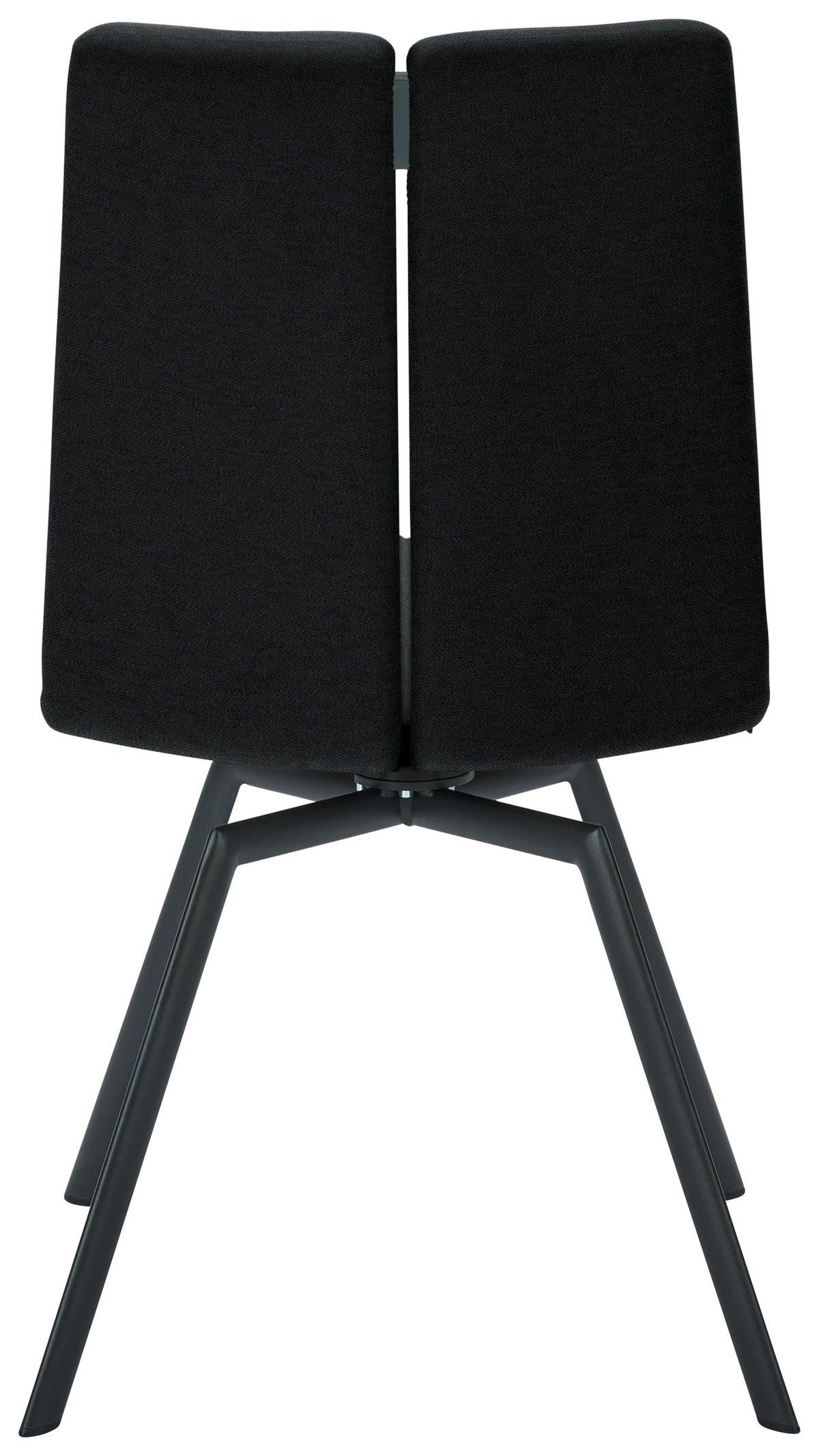 STUHL  Lederauswahl, Stoffauswahl, Typenauswahl Struktur  - Anthrazit/Dunkelblau, Design, Textil/Metall (50/92/64cm) - Venjakob