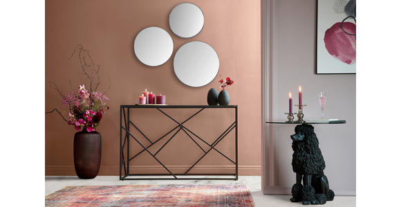 WANDSPIEGEL Nickelfarben - Nickelfarben, Trend, Glas/Metall (40/40/3,5cm) - Carryhome