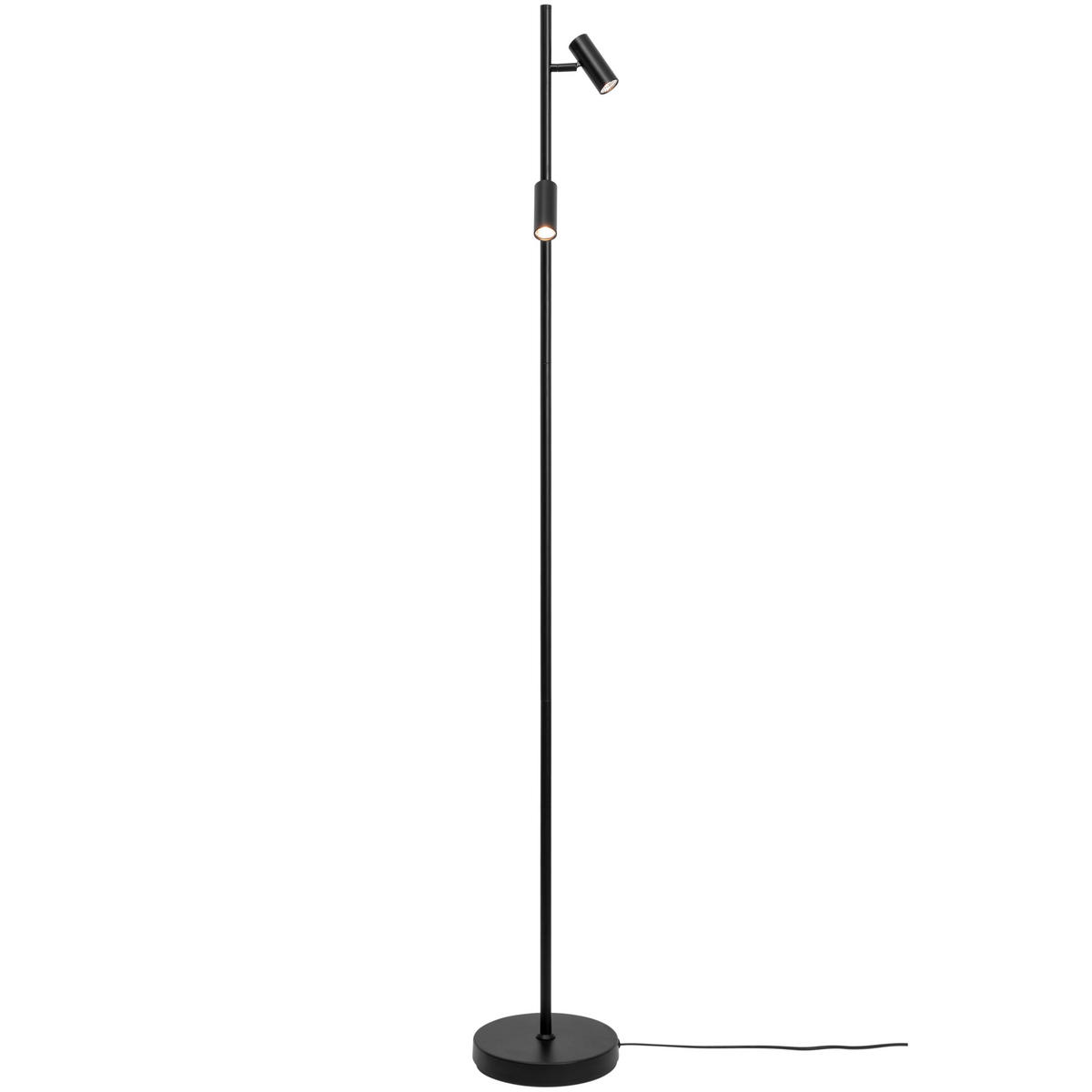 STOJACÍ LED SVÍTIDLO, 141 cm - černá, Design, kov (141cm) - Nordlux