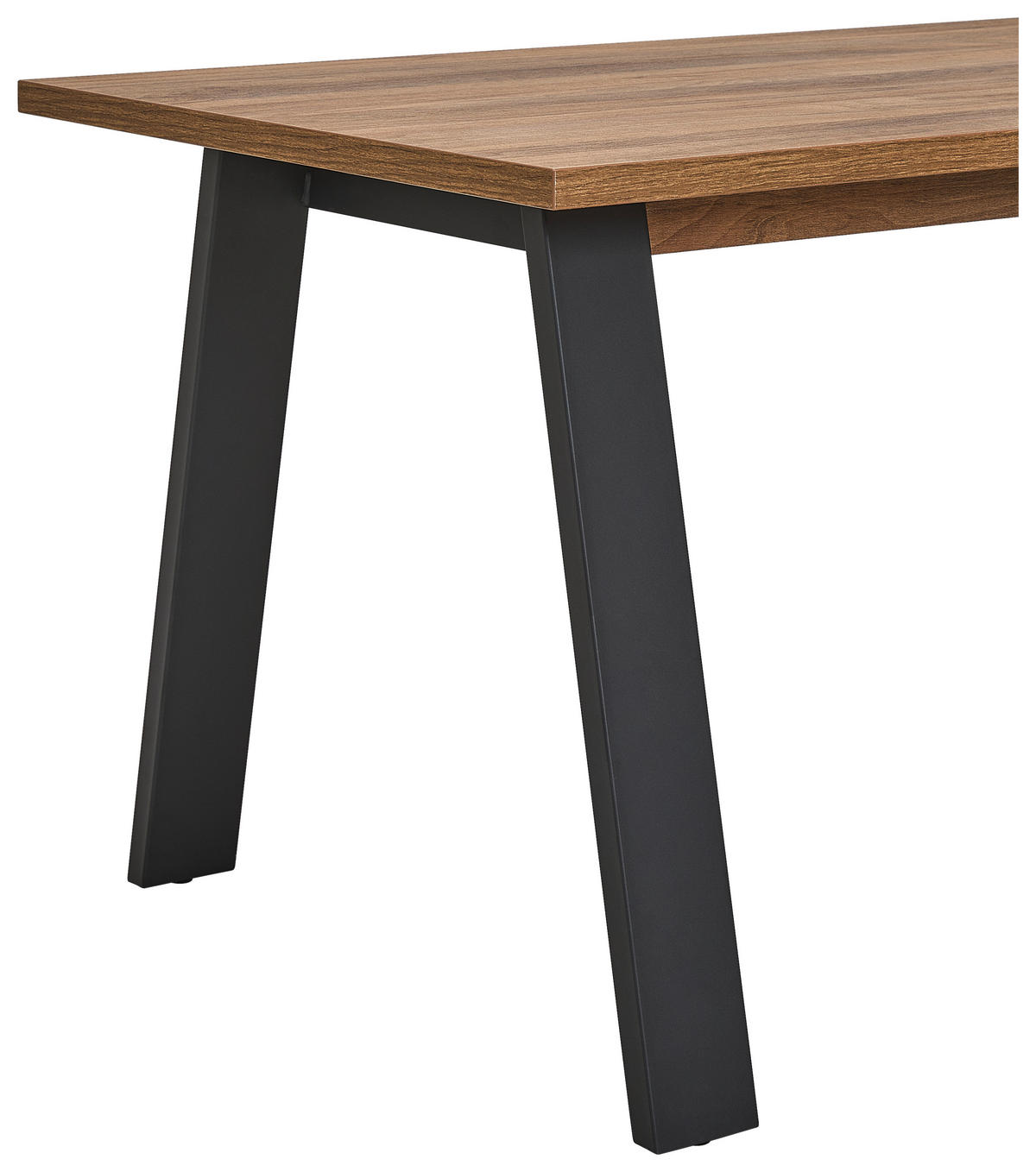 SAROKÍRÓASZTAL  - kasmírszínű/fekete, Design, faalapú anyag/fém (171/143,5/74,7cm) - Stylife