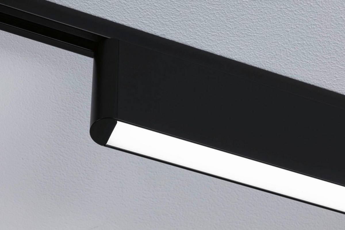 SCHIENENSYSTEM-STRAHLER 37,2/7,4/2,3 cm  - Schwarz, Basics, Metall (37,2/7,4/2,3cm) - Paulmann