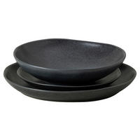 KOMBISERVICE Schwarz LIVIA 3-teilig 1 Personen  - Schwarz, Basics, Keramik - Costa Nova