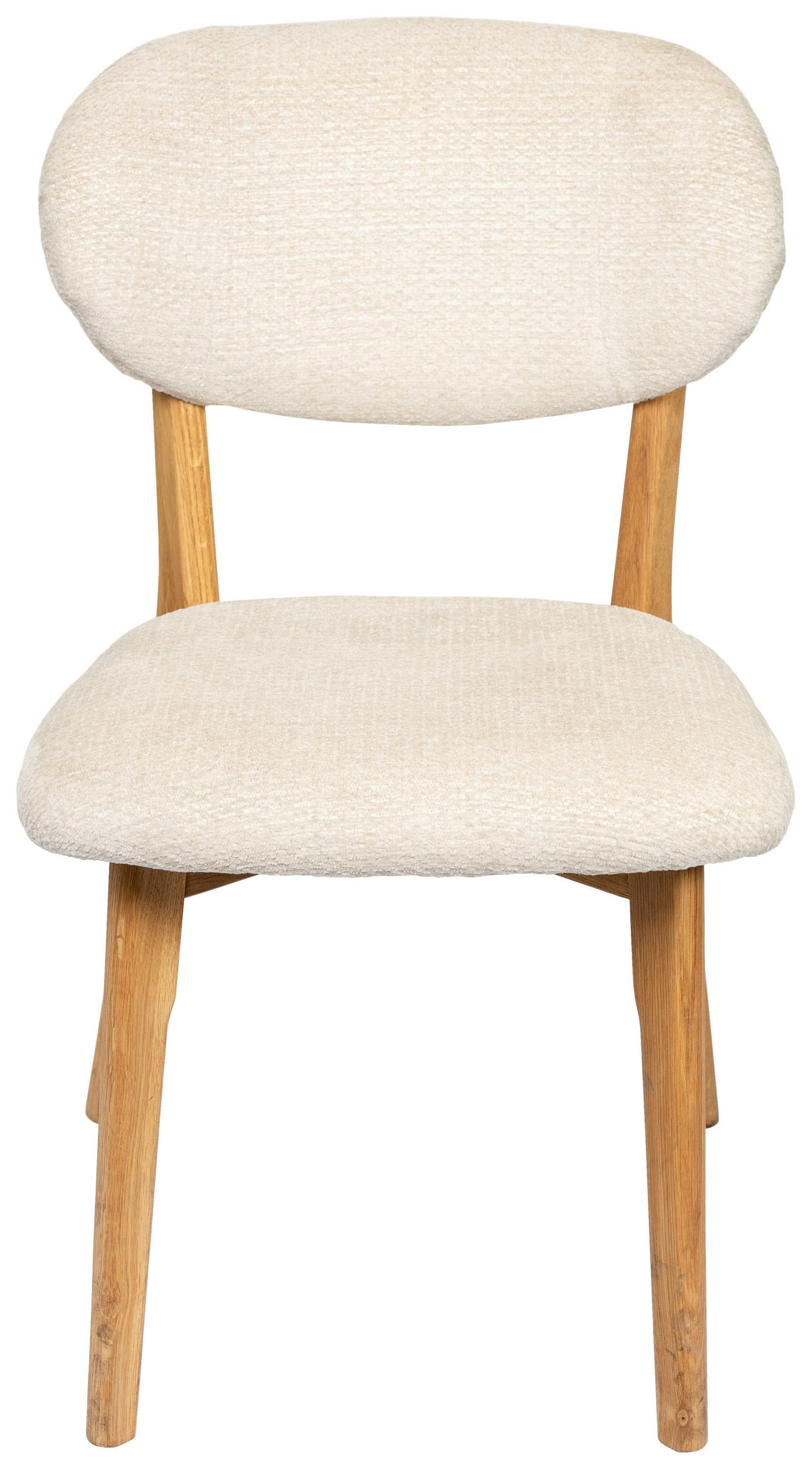 Carryhome Stuhl Eiche, Beige 51x86x60 cm