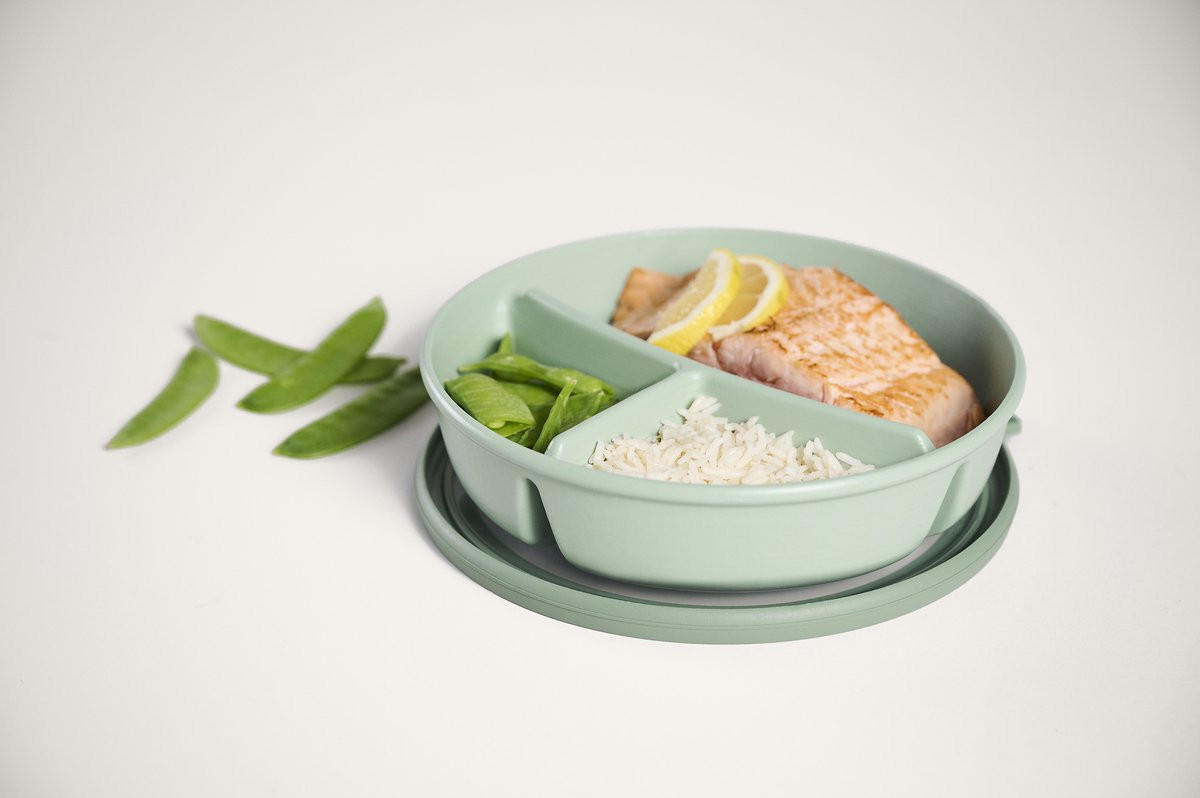 BENTO BOX plast  plast 1.0 l - priehľadné/šalviovozelená, Konventionell, plast (23/23/6cm) - Mepal