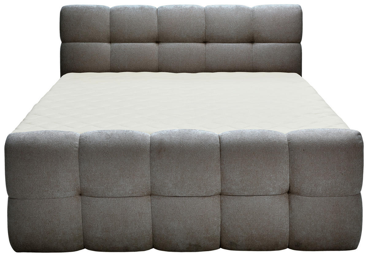 BOXBETT 180/200 cm  in Grau  - Schwarz/Grau, Design, Holz/Kunststoff (180/200cm) - Moderano