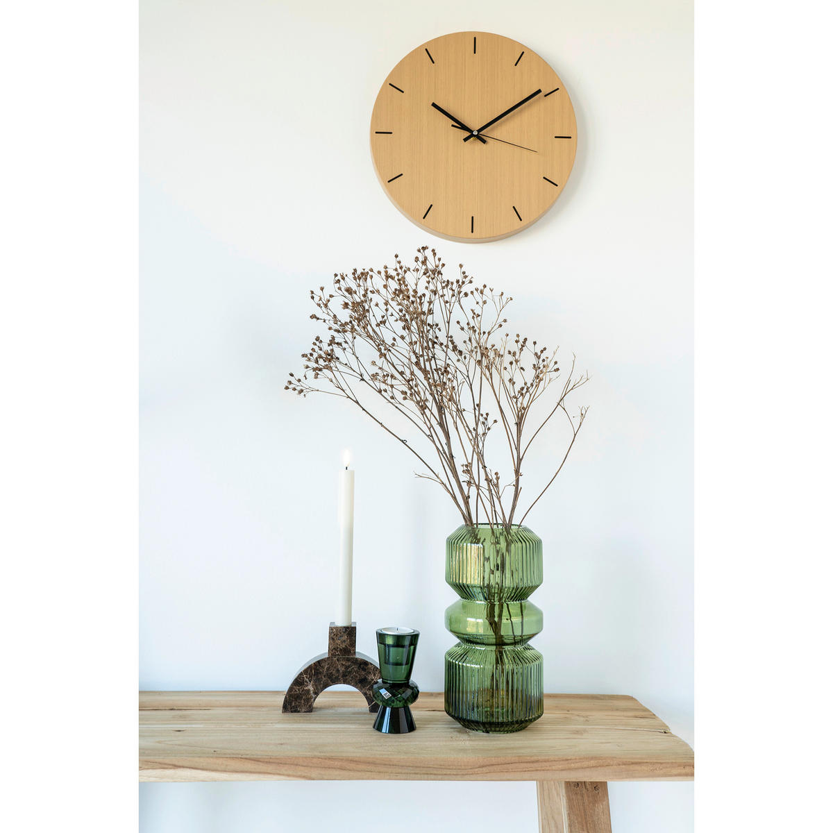 KONSOL i trä   30/80/90 cm  - teakfärg, Basics, trä (30/80/90cm)