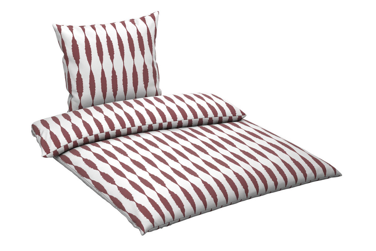 BETTWÄSCHE 2-teilig Voile 135/200 cm  - Braun/Rosa, Textil (135/200cm) - Novel
