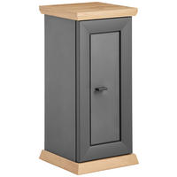 BLUMENSTÄNDER Holzwerkstoff  - Anthrazit/Eiche Artisan, LIFESTYLE, Holzwerkstoff (30/30/65cm) - Hom`in