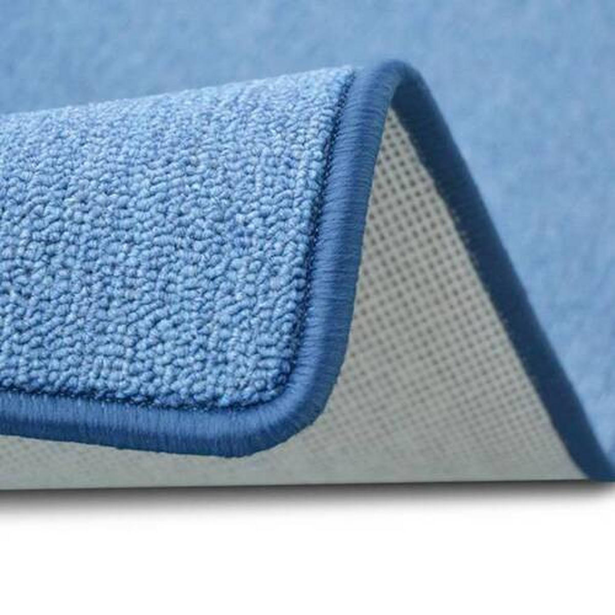 LÄUFER 80/350 cm London Blau  - Blau, Basics, Kunststoff/Textil (80/350cm)