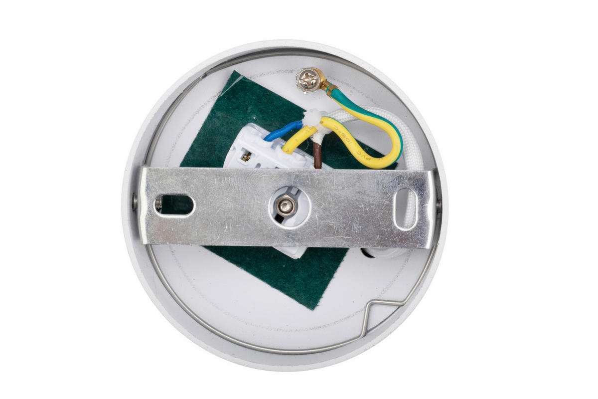 LED-SPOTKOPF Puk 8,4/9 cm  - Weiß, Design, Metall (8,4/9cm) - Novel