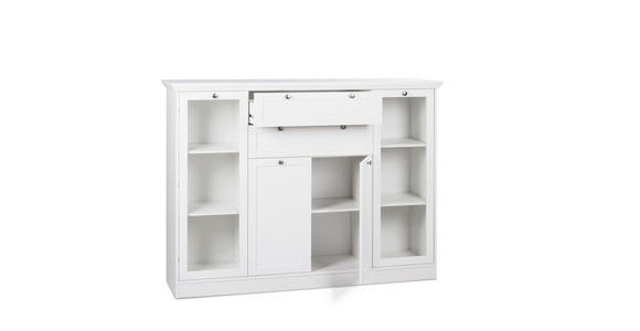 HIGHBOARD in 160/120/40 cm - Schwarz/Weiß, LIFESTYLE, Holzwerkstoff/Metall (160/120/40cm) - Carryhome