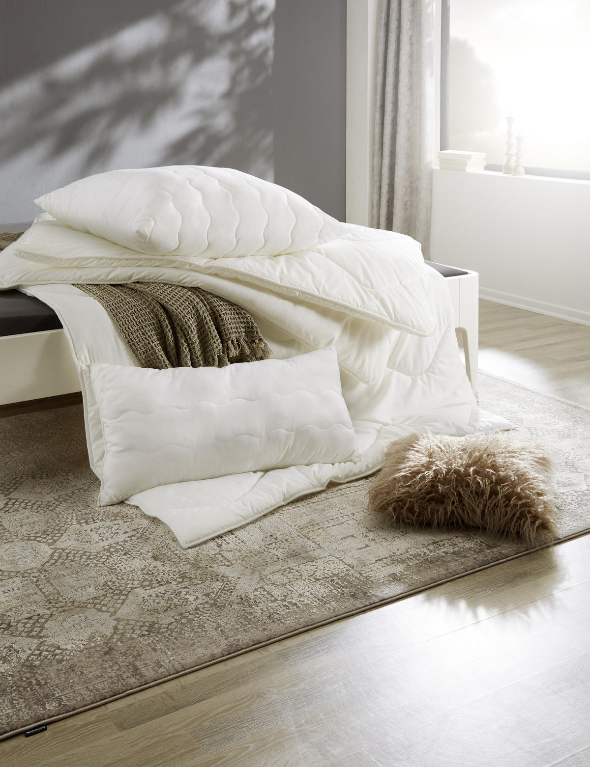 GANZJAHRESDECKE  Levante  135/200 cm   - Weiß, Basics, Textil (135/200cm) - Sleeptex