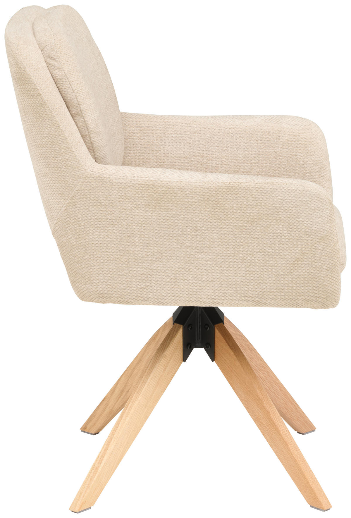 ARMLEHNSTUHL in Holz, Metall, Textil Beige  - Beige/Naturfarben, KONVENTIONELL, Holz/Textil (59/89/65cm) - Livetastic