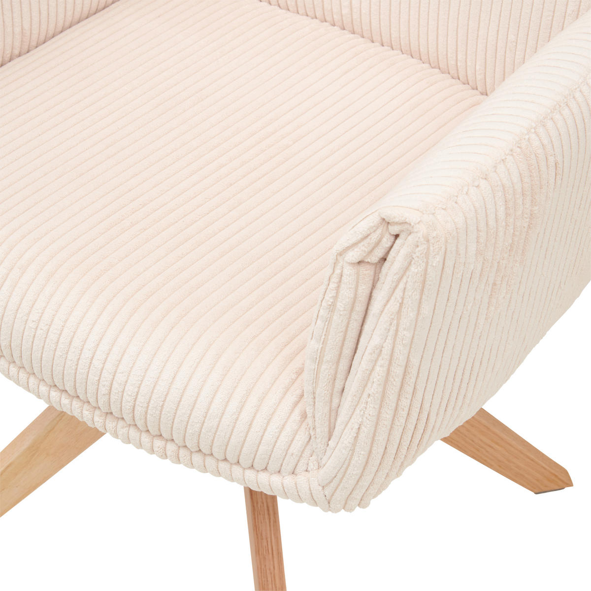 ARMLEHNSTUHL in Holz, Metall, Textil Beige  - Beige/Naturfarben, LIFESTYLE, Holz/Textil (65/90/62,5cm) - MID.YOU