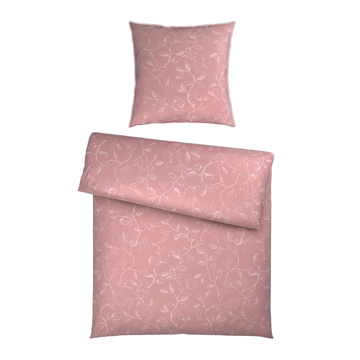 BETTWÄSCHE Satin 155/220 cm  - Rosa, Textil (155/220cm) - Bio:Vio