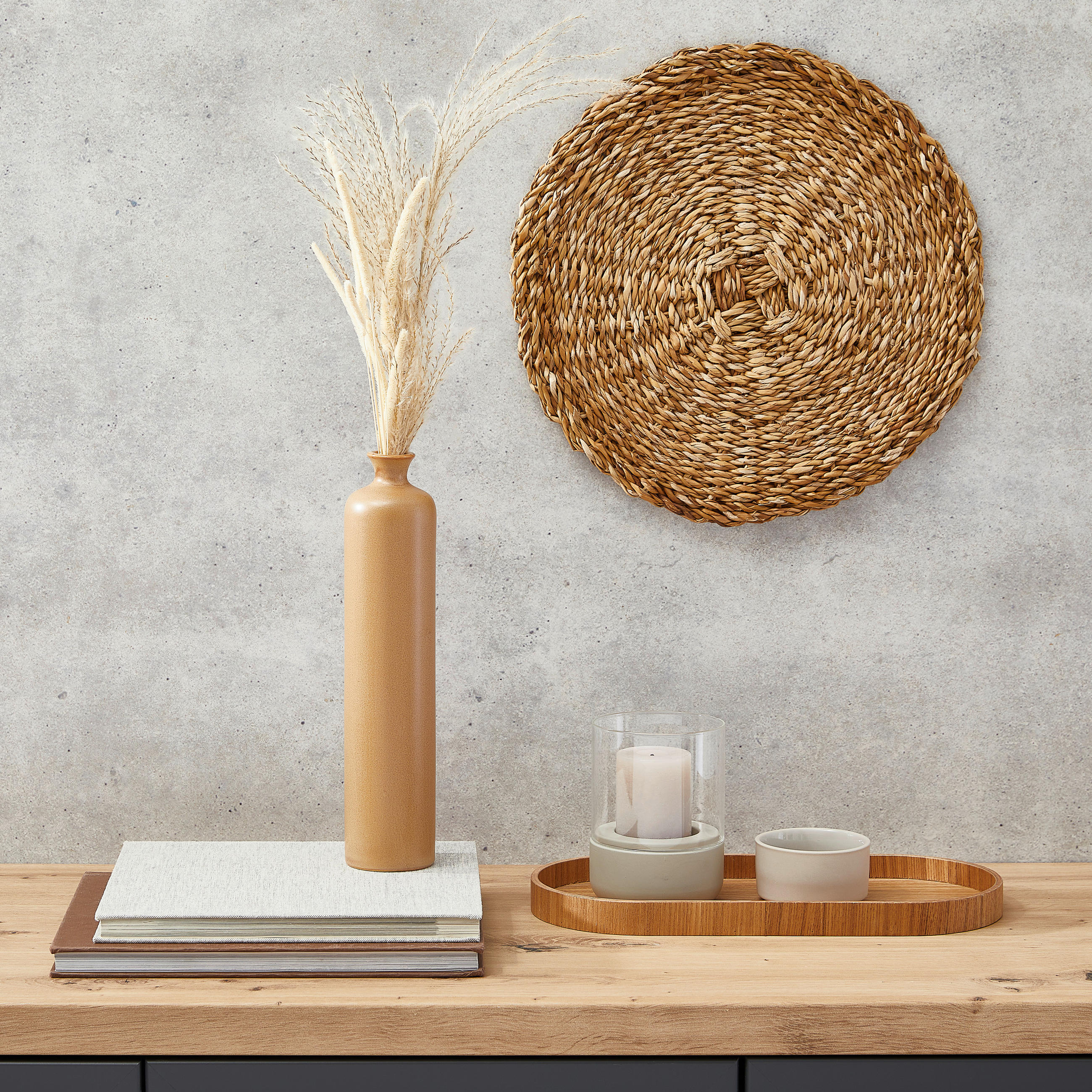 VASE 29 cm  - Braun, Basics, Keramik (6/29/6cm)