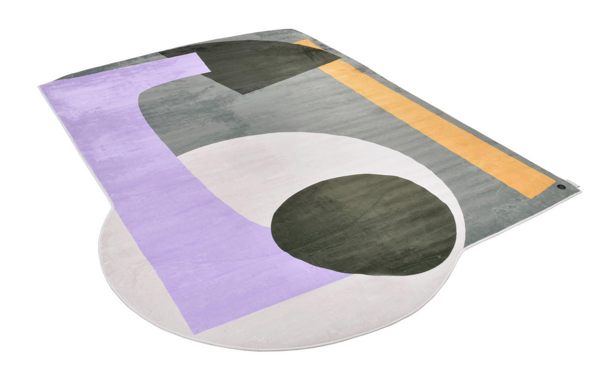 WEBTEPPICH 140/190 cm Shapes - EIGHT Multicolor, Dunkelgrau  - Dunkelgrau/Multicolor, Trend, Textil (140/190cm) - Tom Tailor