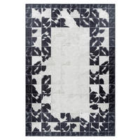 FLACHWEBETEPPICH 160/230 cm Fiesta Creme, Schwarz  - Creme/Schwarz, Design, Leder/Textil (160/230cm) - Novel