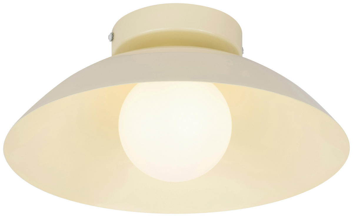 DECKENLEUCHTE 30/15 cm   - Beige, Design, Kunststoff/Metall (30/15cm) - Collet's Monde