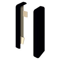 Sockelleitenendstück Schwarz - Schwarz, KONVENTIONELL, Kunststoff (2.2/2.2/5.9cm) - Egger Holzwerkstoffe