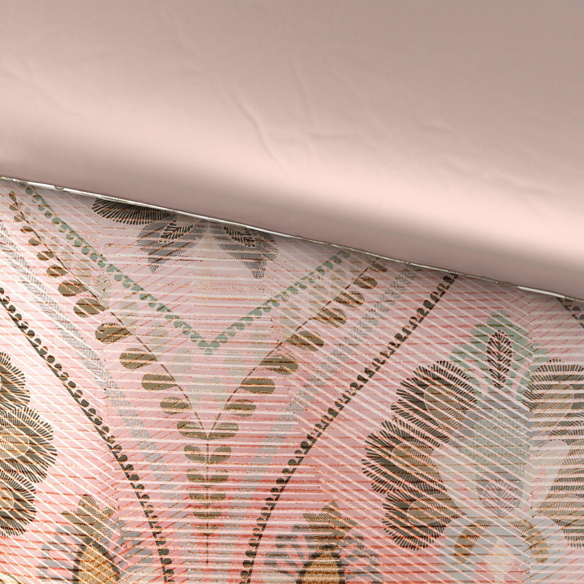 OBOJSTRANNÁ POSTEĽNÁ BIELIZEŇ, satén, viacfarebná, 140/200 cm - viacfarebná, Konventionell, textil (140/200cm) - Esposa