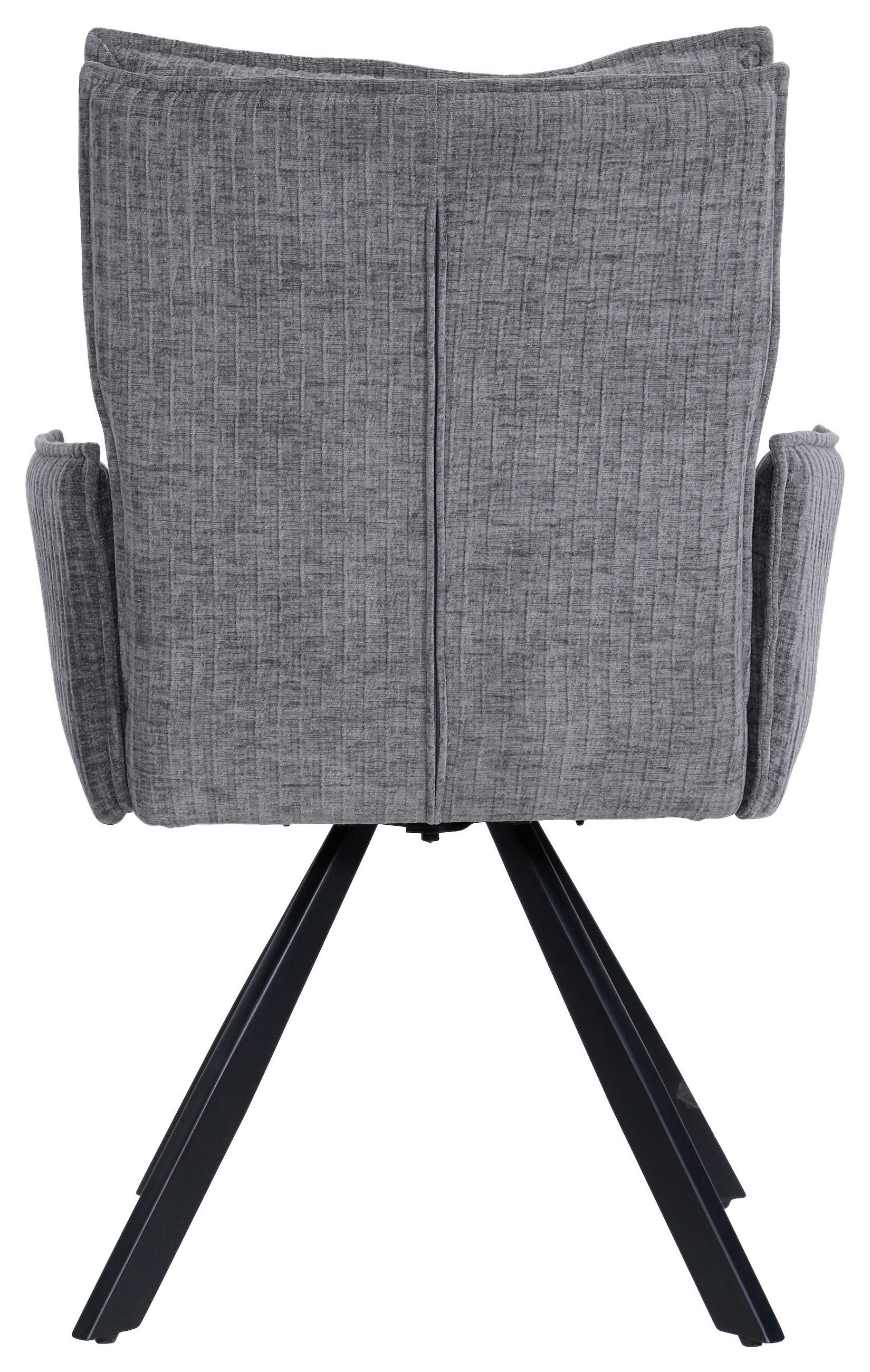 ARMLEHNSTUHL  in Eisen Webstoff  - Schwarz/Grau, MODERN, Holz/Textil (63/91/63cm) - MID.YOU