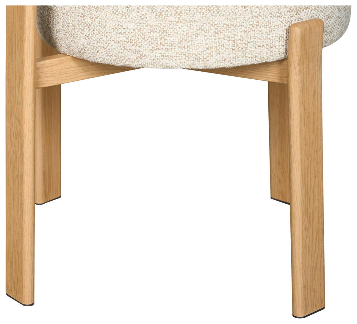 STUHL   Webstoff  Eichefarben, Beige  - Eichefarben/Beige, MODERN, Textil/Metall (55/75/56,5cm) - Livetastic