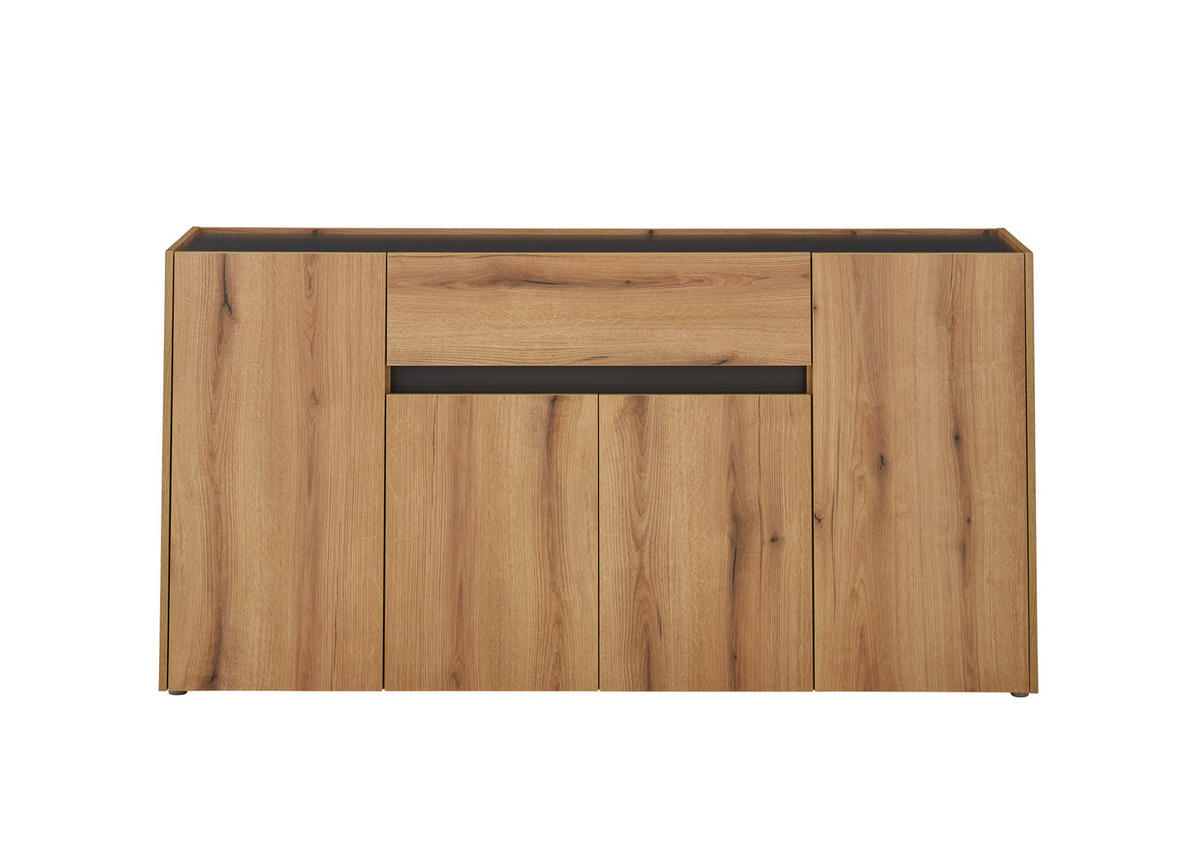 SIDEBOARD  170/86/40 cm 2 Schublade(n)  - Eichefarben/Anthrazit, Design, Holzwerkstoff/Kunststoff (170/86/40cm) - Modante