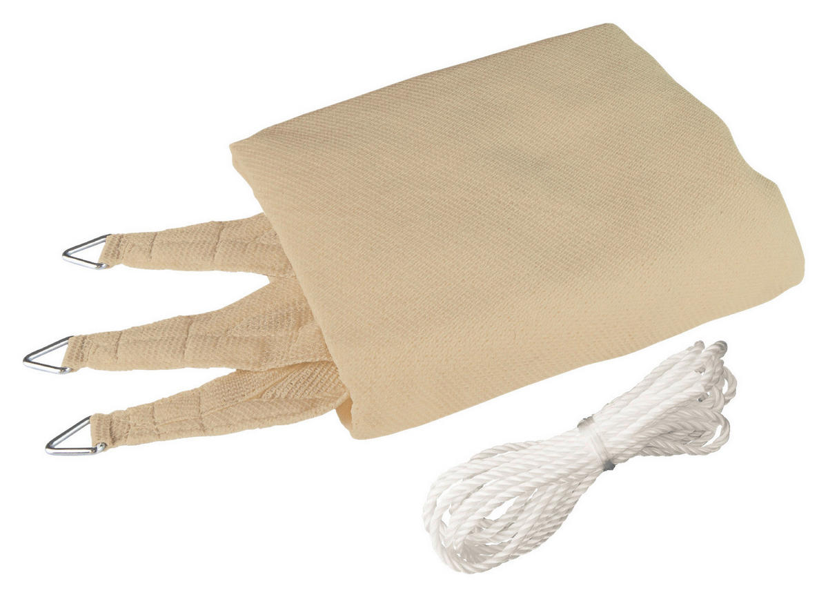 ZAHRADNÍ PLACHTA PROTI SLUNCI 400/400/400 cm - šampaňská, Basics (400/400/400cm)