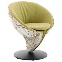 CHAISE  in Flachgewebe Echtleder, Kombination Echtleder/Stoff naturbelassen  - Beige/Schwarz, Design, Leder/Textil (70/82/65cm) - Koinor